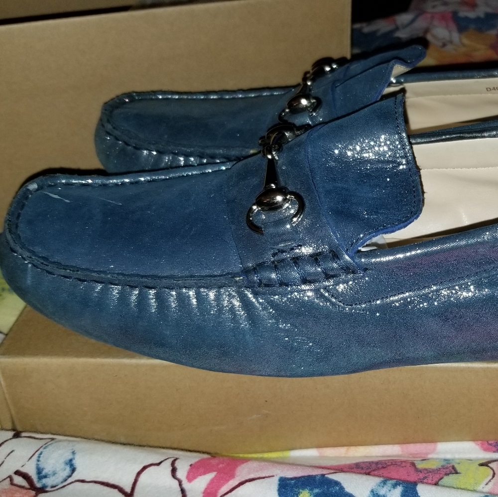 Cole Haan Metallic Loafers (Worn Twice) OBO